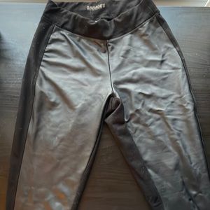 Fake Leather Fronted Leggings